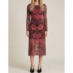 NEW JOHNNY WAS tulus mesh midi dress in scilla